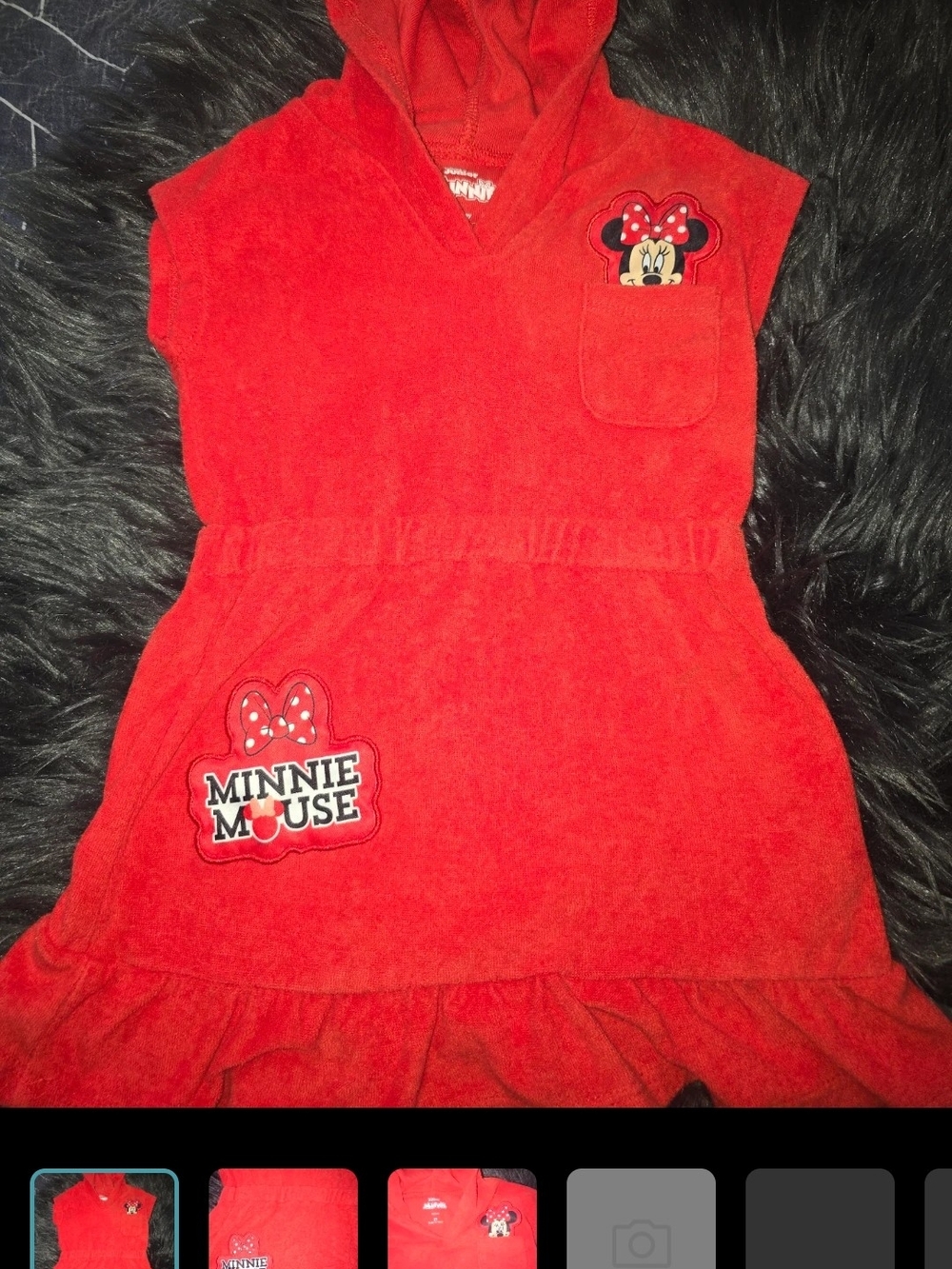 Disney Minnie Mouse Red Hoodie Dress